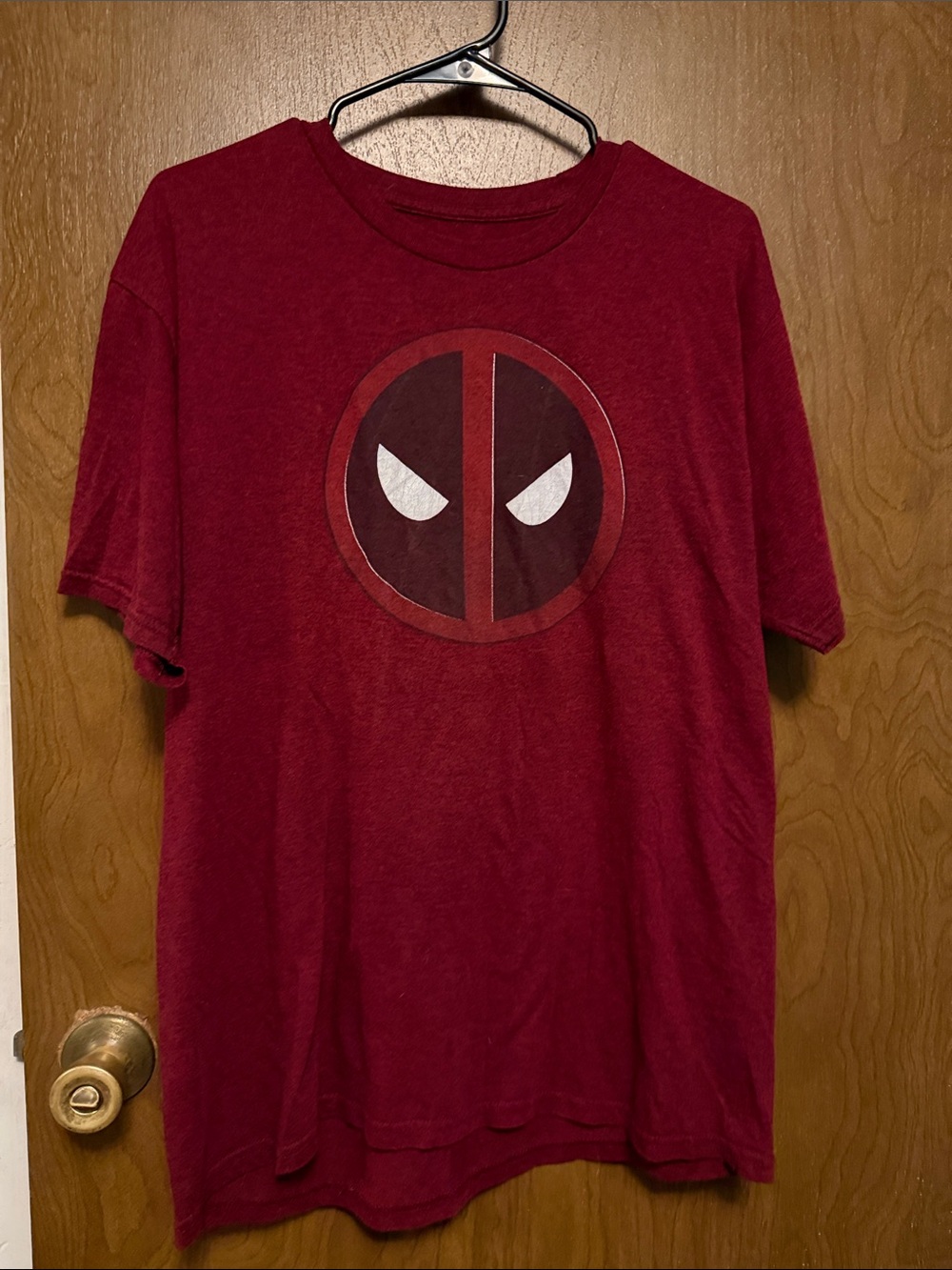 Marvel Red Deadpool Short Sleeve Tee size L
